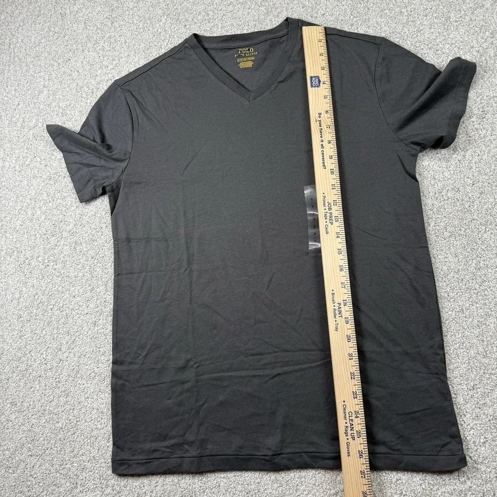 NEW‎ Polo Ralph Lauren Men's Charcoal Gray Cotton V-Neck T-Shirt